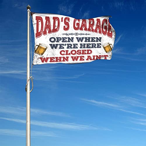 Drapeau pour chambre format géant COTECI règles de l'homme pour garage