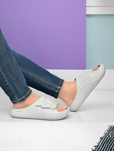 Image of HEALTH FIT Extra Soft Premium Classic Cushion Sliders /Slippers with Cushion FootBed for Adult & Comfortable Light Weight Anti-SkidWaterproof Stylish Flip Flops for Men's HF152