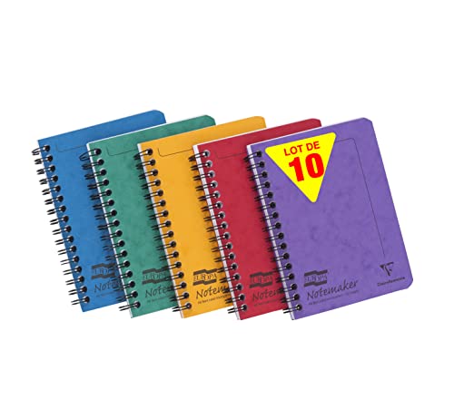 Carnets à spirale Clairefontaine papier blanc 90g pour une écriture fluide