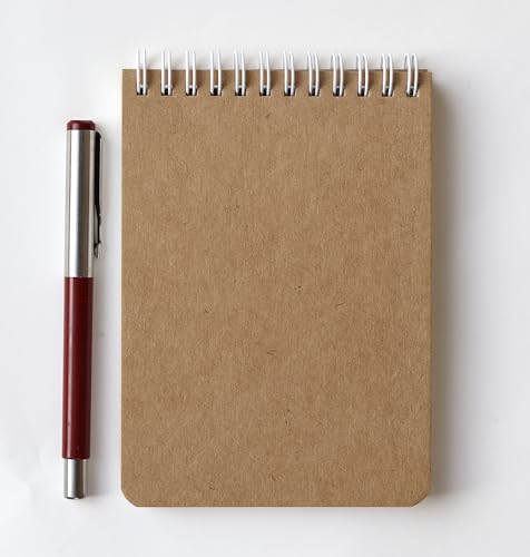 Image of INNAXA Spiral Eco- Friendly Notepad A6 Size (Brown Pack-3), 100 Pages