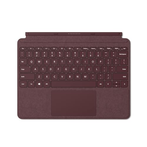 245 mm × 175 mm × 8,3 mm Microsoft Wi-fi Surface Go Signature Type Cover Tastiera per Surface Go, layout italiano (QWERTY), Rosso (Burgundy)