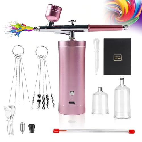 Holzsammlung Airbrush Kit, Oplaadbare Draadloze Set