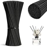 100 Stück Duftsticks, 30 cm x 3 mm, für Küche, Bad, Wohnzimmer, Hausduft, Duftspender, Stäbchen Reed (schwarz)