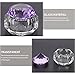 FOMIYES Nail Art Crystal Mixing Cup Lid Portable Manicure Accessory for Liquid and Powder High-transparency Nail Dish for Professionals and Home Use