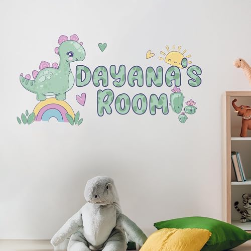 Vinilo Decorativo Dinosaurio Personalizado para Niños