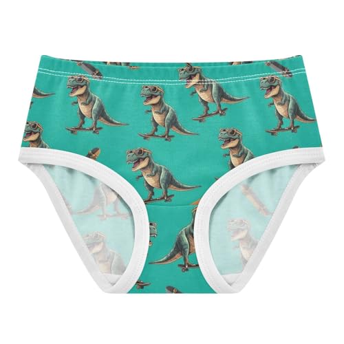 Toddler Underwear Floral 2t Cotton Panties Little Girl Animal Briefs Girls Undies Cool Dinosaurs Green