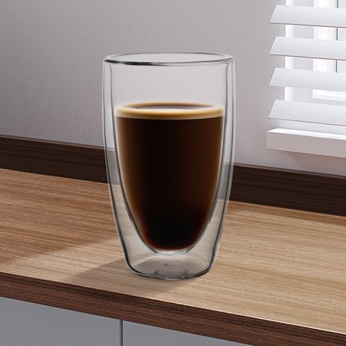 Mugs de vidrio de pared doble 16oz 2 pack NIRA.Z miniatura 6