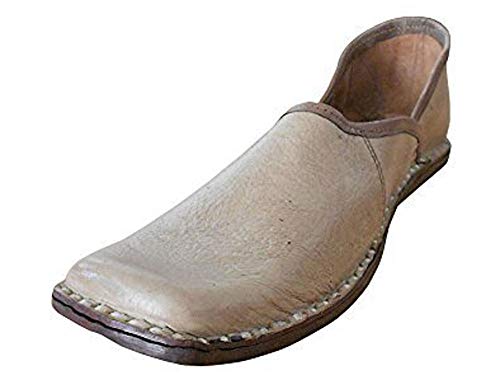 Mocasines Mojari de cuero para hombre Kalra Creaciones color marrón talla 41.5