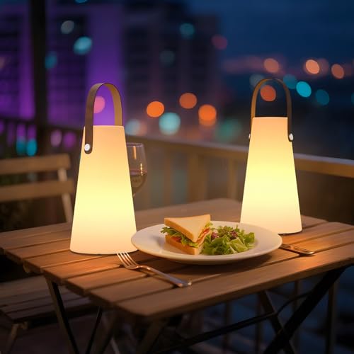Lanterne extérieure rechargeable RVB pour illuminer vos soirées camping et table de jardin