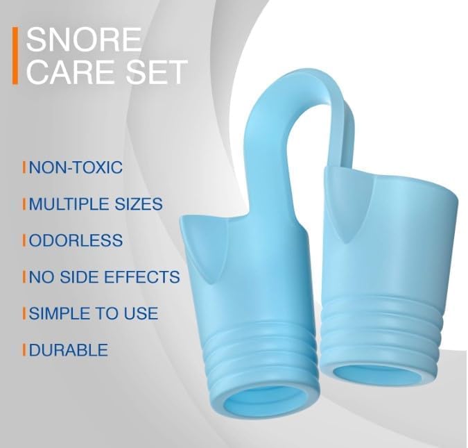 CINWAUVO Anti Snoring Nose Vent 8 Nasal Cones Nasal Dilator to Stop Snoring - Effective Snore Stopper Anti Snoring Devices Easy to Use Snoring Solution Blue - Image 2