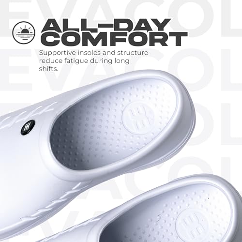 Image of Non Slip Shoes for Women - Slip On Clogs, Comfortable Work Shoes