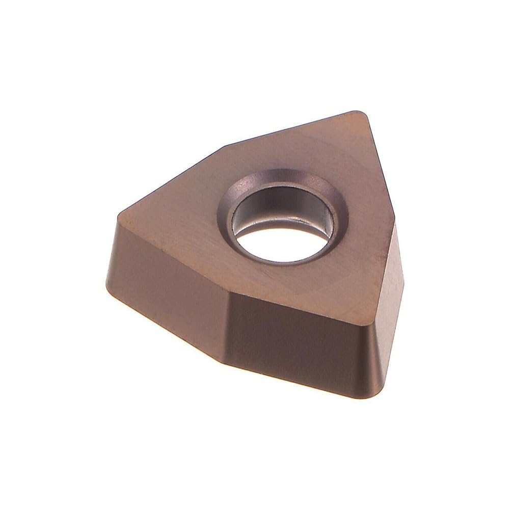 Lecreatekit WCMT050308FN ACZ330 Hartmetall-Wendeschneidplatte für U-Bohrer, PVD-beschichtet, Halbfinishing & Finishing, 10 Stück