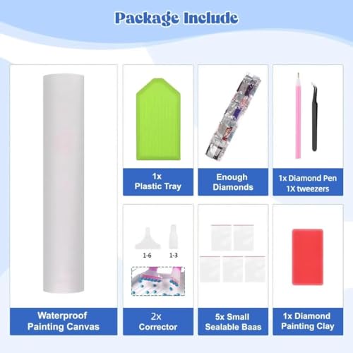 5D Starry Sky Diamond Art Painting Kits for Adults, Landscape Square Diamond Painting Art Kits for Adults Beginner, DIY Full Square Drill Gem Crystal Art Craft, for Home Wall Decor 16x20inch -2531 - Image 3