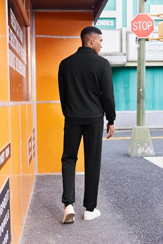 COOFANDY 2 Piece Set for Men Casual 1/4 Zip Track Suits Set Long Sleeve Quarter Pullover Jogging Suits 2025 Fashion Outfits4