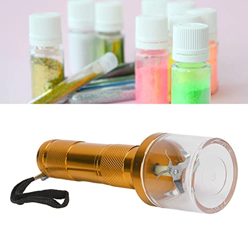 Nail Powder Mixer Blender, Electric Spice Crusher Aluminum Electric Tobacco Herb Grinder Powder Grinding Machine Tool, Small Usb Recharge Grinders(Gold) #TOP2