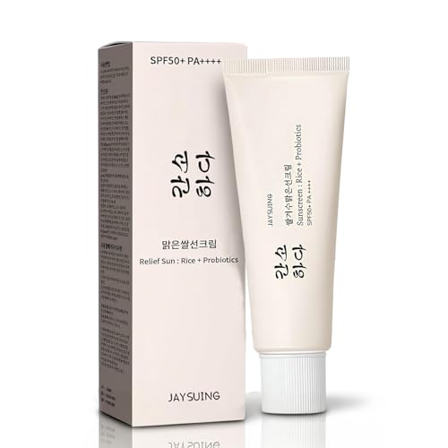 Korean Rice Sunscreen SPF 50+ - Lightweight Formula