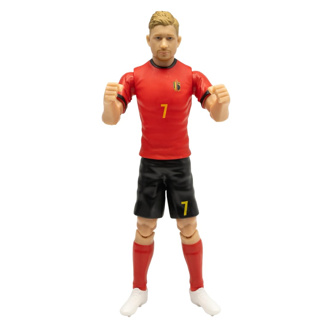 Sockers Banbo Toys 2026 - Figura de acción de fútbol coleccionable del equipo nacional de Bruyne de Bélgica de 8 pulgadas