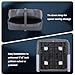 High Back Boat Seats, Folding Boat Seat, Thickened Sponge Padding and Hinge, Waterproof Boat Seat for Fishing Boat, jon boat, Speedboats, 2 Packs-Dark Grey