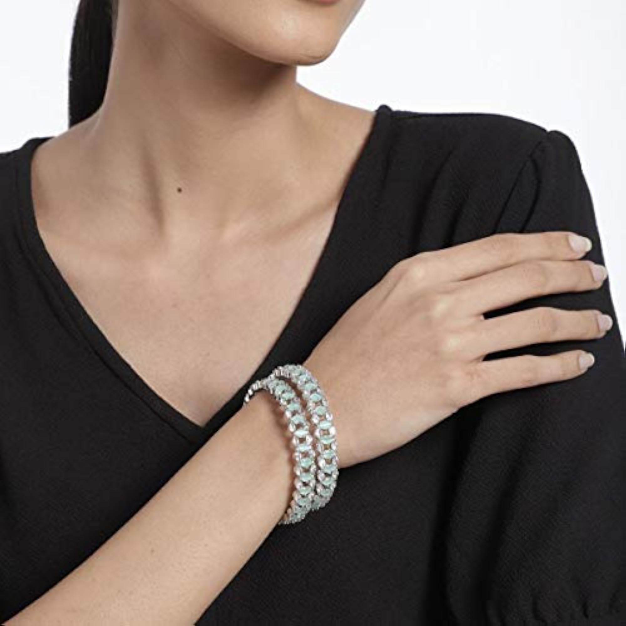 Set of 2 Gold-Plated AD-Studded Handcrafted Bangles