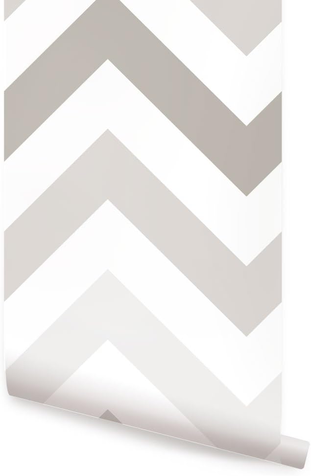 Simple Shapes Chevron Wallpaper - Peel and Stick (Single Sheet 2ft x 5ft, Teal)