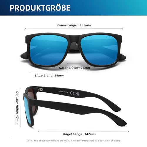 Gafas de sol polarizadas de moda unisex en pack de 3 piezas para deportes al aire libre 2
