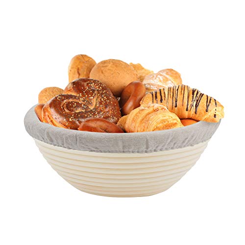 Raintoad 9 Inch Bread Proofing Basket, Baking Dough Bowl Gifts for Bakers Proving