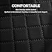 FREESOO Car Center Console Cover, Leather Armrest Cover for Car, Universal Middle Console Cushion with Storage Box, Cup Holder, Tissue Box & Phone Slot, Luxury Waterproof Interior Accessories, Black