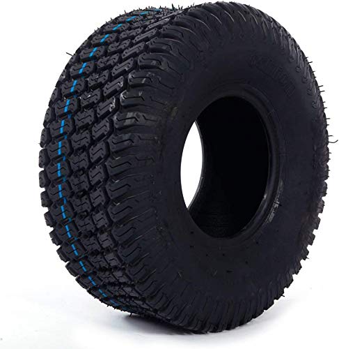 Set of 2 Turf Tires 15x6.00-6 Compatible with Lawn Mower and Garden Tractor Tires