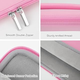 HEDUGO Housse pour Ordinateur Portable Compatible avec MacBook Air/Pro de 15 à 16 Pouces Pochette Rembourré pour Pc Portable Protège Contre Les Chocs pour Ordinateur Portable/Chromebook de 15” à 16”