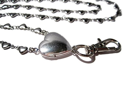 Atlanyards Heart Locket Lanyard With Solid Heart Chain - Locket Badge Holder #TOP7