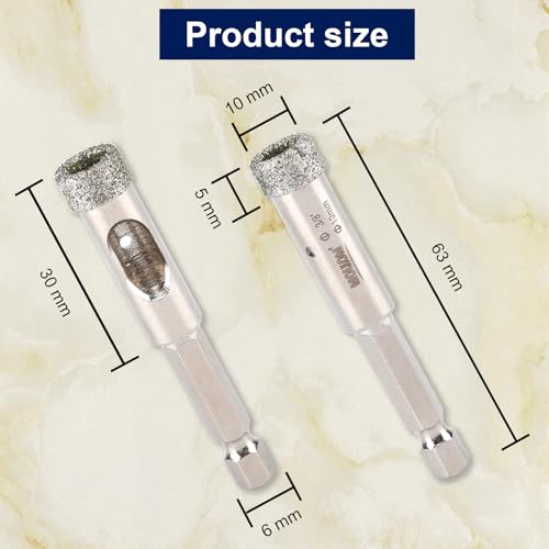 Image of MOLLOM 3 /8 inch (10mm) 2Pcs Diamond Hole Saw