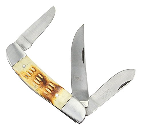 8.5" TheBoneEdge Practical Tri-Blade Pocket Knife
