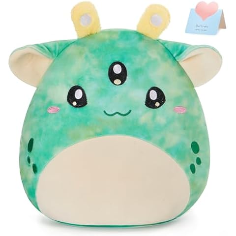CozyWorld Cute Alien Plush Pillow - 13 Inch Soft and Squishy Stuffed Toy for Kids and Friends,Perfect for Birthdays Holidays and Special Occasions Cover