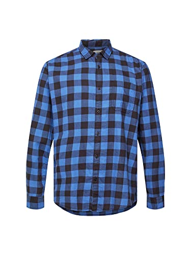 ESPRIT Herren 992CC2F301 Hemd, 430/BLUE, L