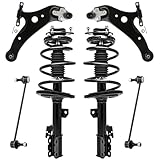 Detroit Axle - FWD Front Suspension Kit for Toyota 2011 2012 2013 2014 Sienna, 3.5L Replacement Struts & Coil Spring Lower Control Arms Sway Bars Quick Install Ready Struts Shocks Assembly