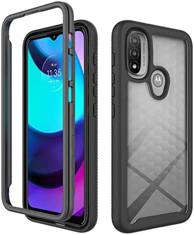 SEAHAI Custodia Per Motorola Moto G31 / G41 | Cover Trasparente Rigida Antiurto 2 Pezzi | Paraurti TPU E Retro PC | Colore Azzurro