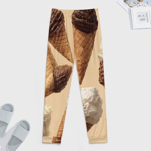 Ice Cream Wafers Cone Men's Pajama Pants Lounge Pant Sleepwear PJ Bottoms3