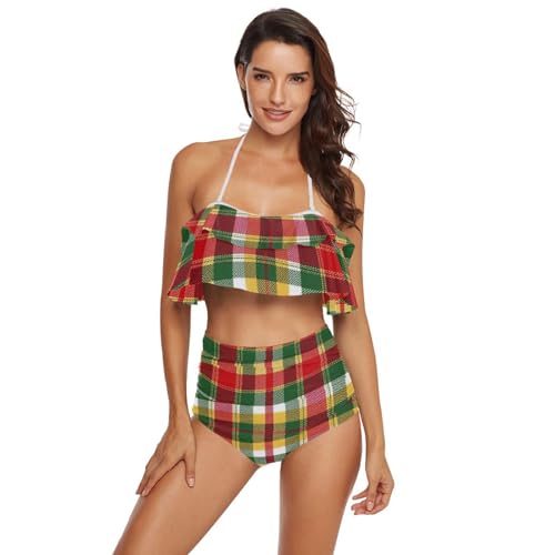 Bikini taille haute gainant pour camoufler les rondeurs avec style