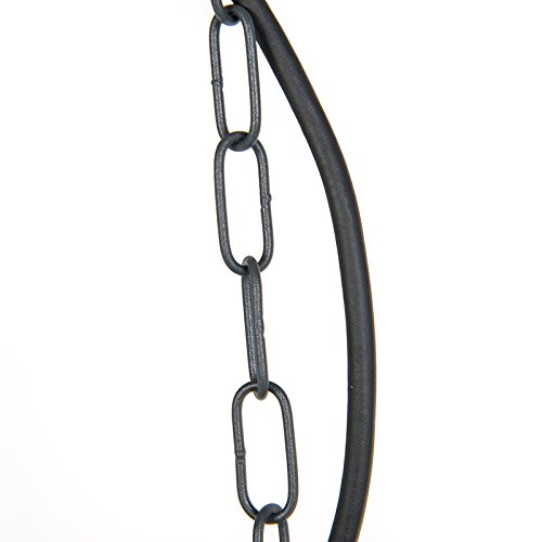 Qazqa kansas - Suspension - 1 lumière - H 900 mm - Gris foncé - Rustique - éclairage extérieur