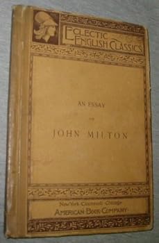 Hardcover An Essay on John Milton Book