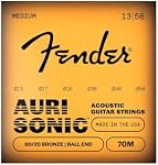 Fender Accessories 073-0070-405 80/20 Bronze Acoustic Guitar Strings, Light
