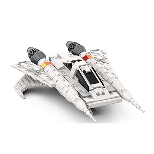 Wanzpits Moc 48610 Starship Ultimate Collector Series Space Buck Rogers Starfighter Building Block Ship Star Warship Advanced Collectible Starship Model Building Kit,White 548Pcs #TOP12
