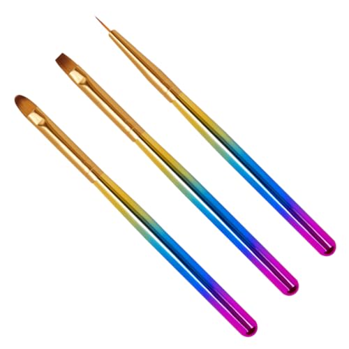 BELLIFFY 1 セット 3個 ぬりえペンセット ネイルツールキット ネイルマニ キット solid paint brush マニ アート ペン マニ ペンツール PC真空メッキ