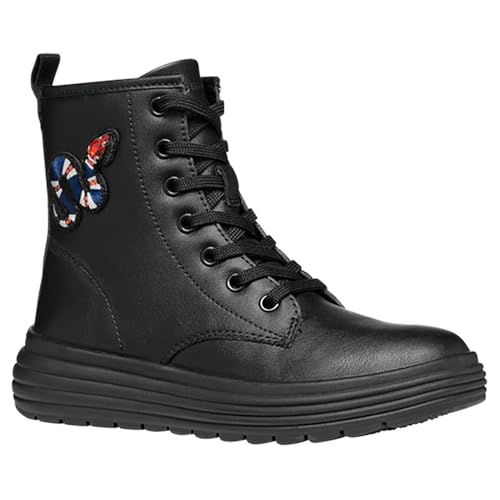 Geox JUNIOR J PHAOLAE GIRL BIKER/AMPHIBIANS BOOTS BLACK 33_EU