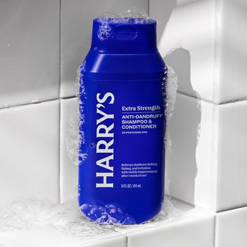 Harry's Extra-Strength Anti-Dandruff Men's 2 in 1 Shampoo and Conditioner - (3 Pack) 14 fl oz - Made with 2% Pyrithione Zinc - Image 5