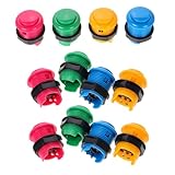 YARNOW 12stücke Runde Verstellbare Tasten Für Videospielzubehör Tastaturkomponenten Mit Druckknopfschalter-technologie Kompatibel Als Tastaturschalter-alternative