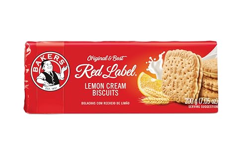Bakers Red Label Lemon Creams Biscuits (200g)