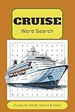 Cruise Word Search Book: Word Searches with Easy To Read Print about Cruising, Ocean Travel, Holiday Destinations and More | 6 x 9 inches, 110 pages | ... Gift for Vacations, Holidays and Free Time