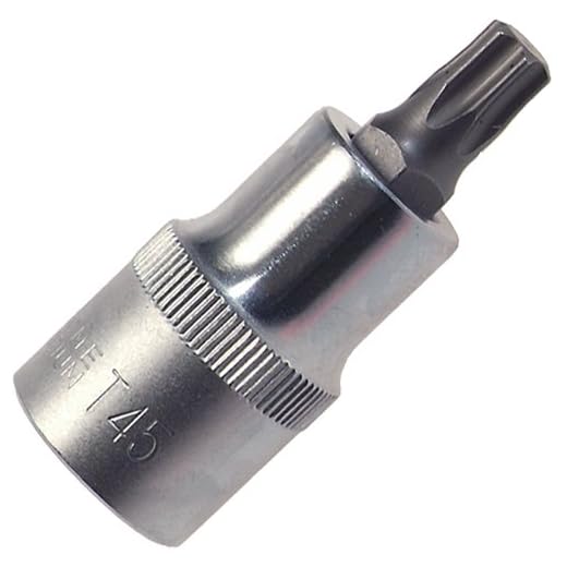 T20 - Steckschlüssel-Einsatz/Schraubendreher-Einsatz/Steckschlüsseleinsätze Nuss (innen) TORX® T-Profil 1/2"-Antrieb, aus Chrom-Vanadium-Stahl