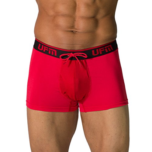 UFM Men’s Viscose Trunk w/Patented Adj. Support Pouch Underwear for